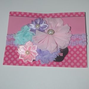 Girls flower head band